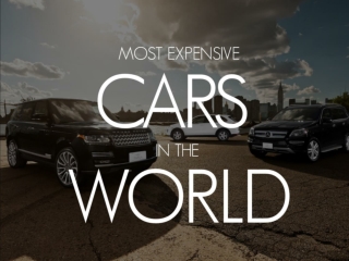 Most expensive cars in the world