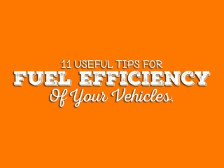 11 useful tips for fuel efficiency of your car