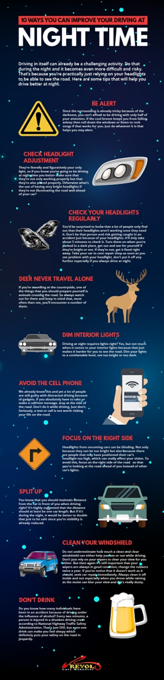 10 Ways You Can Improve Your Driving At Night Time