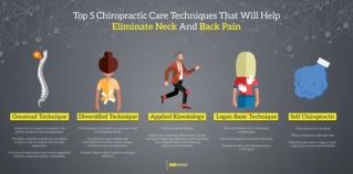 Top 5 Chiropractic Care Techniques That Will Help Eliminate Neck And Back Pain