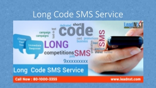 Long Code SMS | Long Code SMS Service