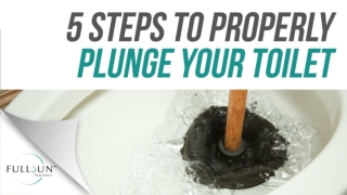 5 Steps To Properly Plunge Your Toilet