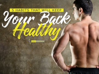 5 Habits That Will Keep Your Back Healthy