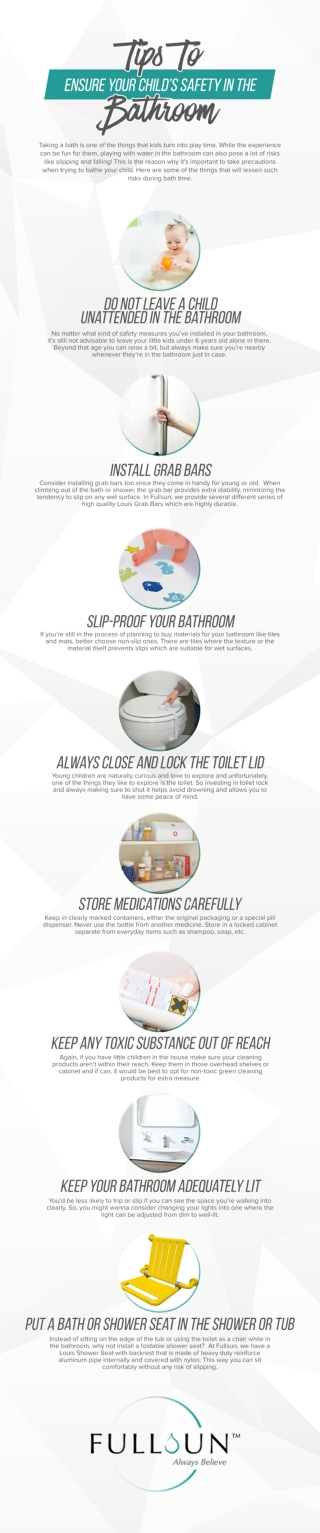 Tips To Ensure Your Child’s Safety In The Bathroom