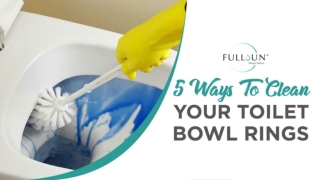 5 Ways To Clean Your Toilet Bowl Rings