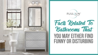 Facts Related To Bathrooms That You May Either Find Funny Or Disturbing