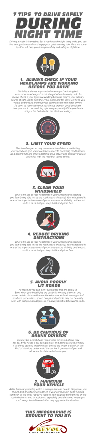 7 Tips To Drive Safely During Night Time
