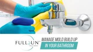 Manage Mold Build Up In Your Bathroom