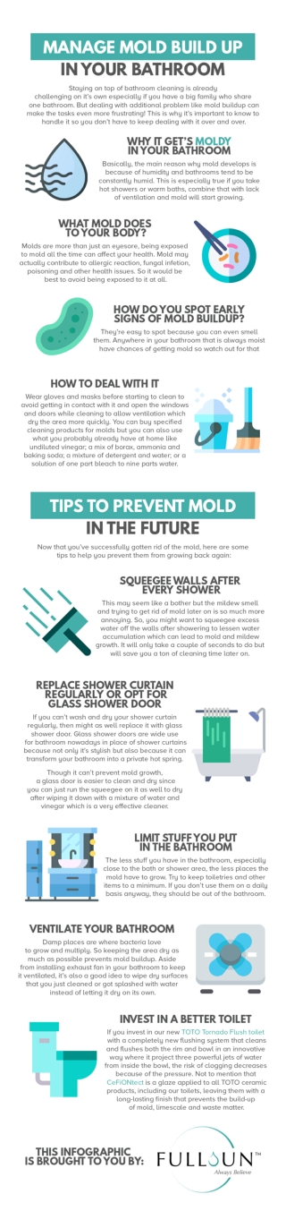 Manage Mold Build Up In Your Bathroom