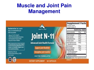 Muscle and Joint Pain Management