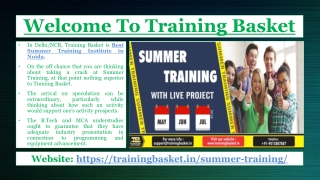 Training in Noida-Summer Training Certification
