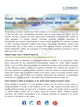 Breast Feeding Accessories Market - Size, Share, Outlook, and Opportunity Analysis, 2018–2026