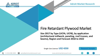 Fire Retardant Plywood Market Size, Share, Analysis and Forecast 2018-2025