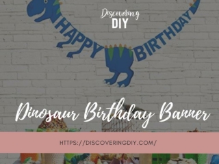 Dinosaur Birthday Banner