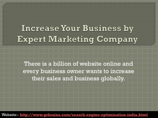 Increase Your Business by Expert Marketing Company
