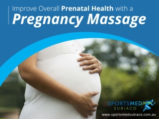 Pregnancy Massage in Perth - Improve Overall Prenatal Health