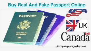 Passports Guides | Best Place To Buy Real And Fake Passport Online