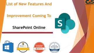 List of New features and improvement coming to SharePoint Online
