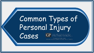 Common Types Of Personal Injury Cases