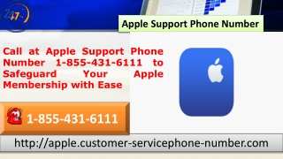 Call at Apple Support Phone Number 1-855-431-6111 to Safeguard Your Apple Membership with Ease