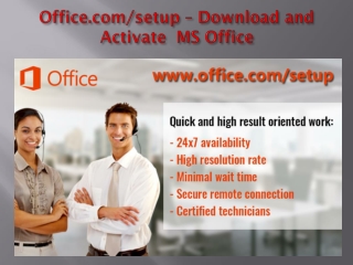 office.com/setup - Download and Activate MS office