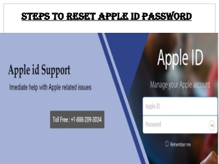 Apple id Support Number 1-888-209-3034 | Reset Apple id Password