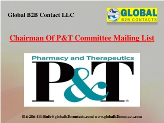 Chairman Of P&T Committee Mailing List