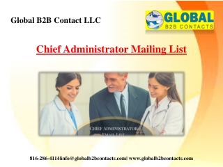 Chief Administrator Mailing List