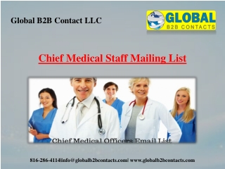 Chief Medical Staff Mailing List