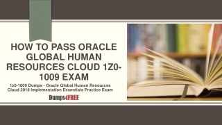 Oracle Global Human Resources Cloud 1z0-1009 Exam Questions Dumps