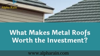 Energy Efficient & Eco Friendly Metal Roofing - Alpha Rain