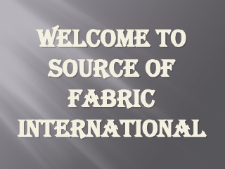 Stretch fabric Los Angeles