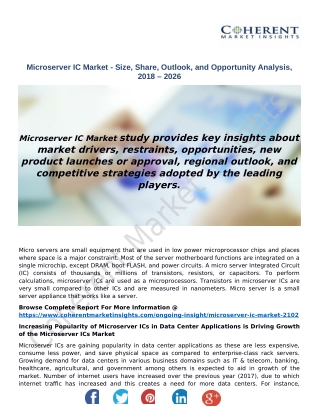 Microserver IC Market