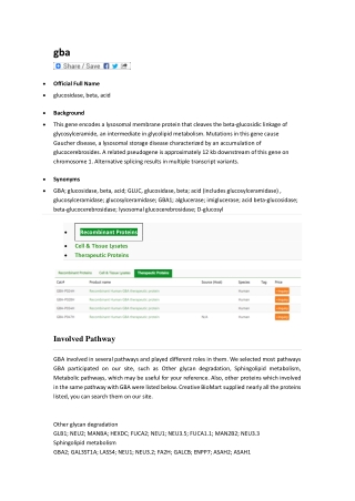 glucosidase, beta, acid