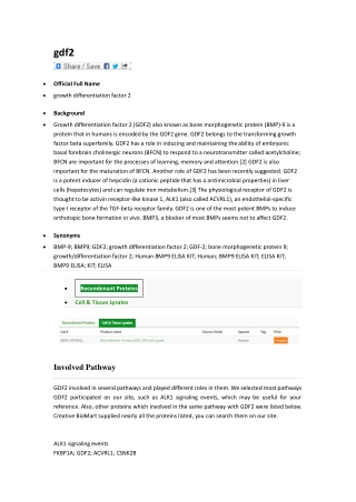 growth differentiation factor 2