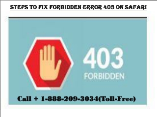 Steps to Fix Forbidden Error 403 on Safari