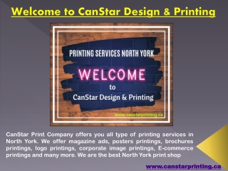 CanStar Design & Printing Services North York