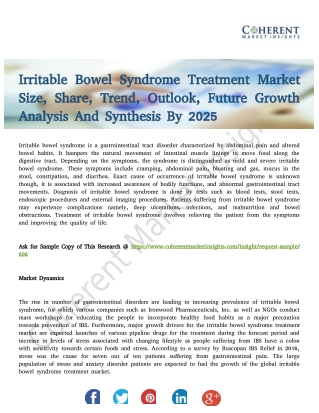 Irritable Bowel Syndrome Treatment Market Future Trends & Growth Opportunities