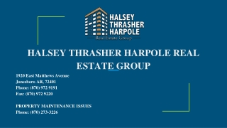 Commercial Property At Jonesboro AR - HALSEY THRASHER HARPOLE REAL ESTATE GROUP