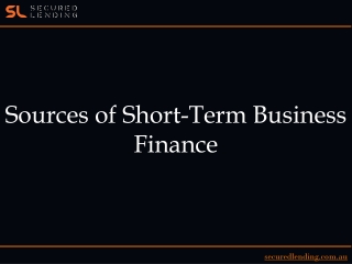 Sources of Short-Term Business Finance