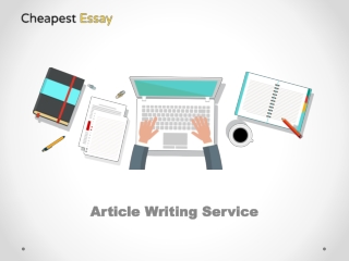 Article Writing Services