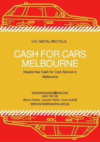 Cash For Cars Melbourne