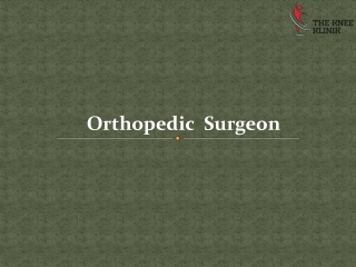 Best Orthopedic Doctor | Surgery In Pune | The Knee Klinik