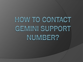 Gemini Phone Number