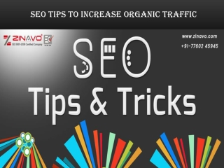 SEO TIPS TO INCREASE ORGANIC TRAFFIC