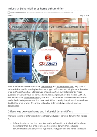 INDUSTRIAL DEHUMIDIFIER VS HOME DEHUMIDIFIER. #homedehumidifier #heavydutydehumidifier