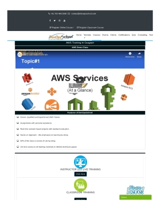 AWS Training in Gurgaon | DevOpsSchool