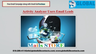 Activity Analyzer Users Email Leads