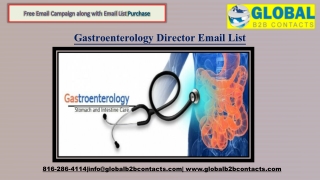 Gastroenterology Director Email Leads