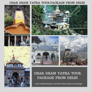 Char dham yatra tour package from delhi